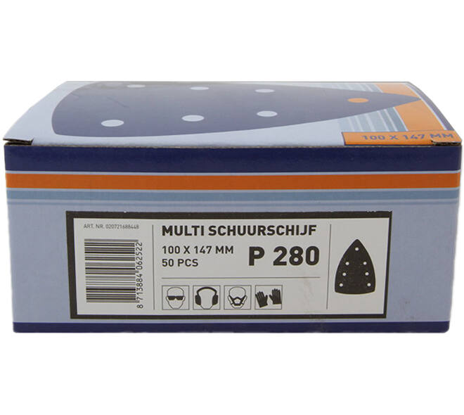 VEBA Multi Schuurschijf Klittenband 100x147 mm 7 Gaten 50 st P280