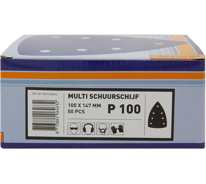 VEBA Multi Schuurschijf Klittenband 100x147 mm 7 Gaten 50 st P100