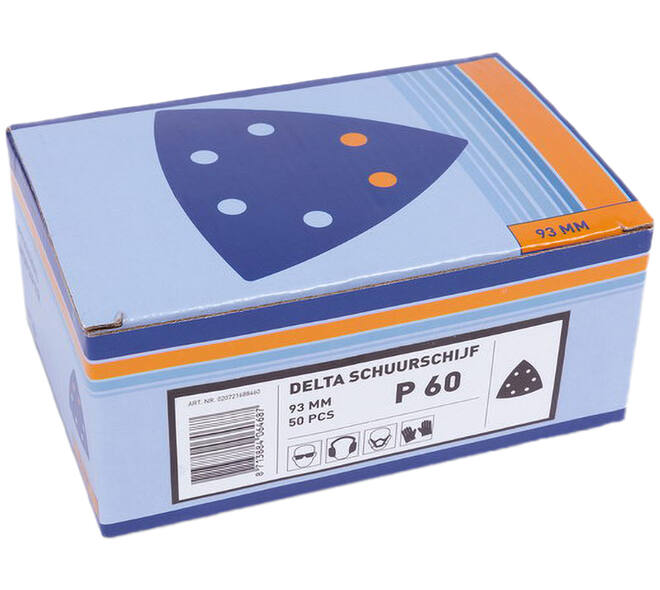 VEBA Klittenband Schuurpapier Delta 93 mm 50 st P60