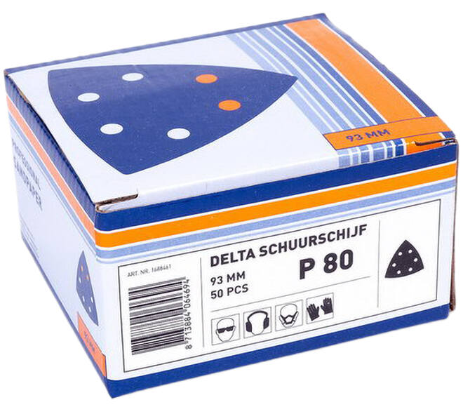 VEBA Klittenband Schuurpapier Delta 93 mm 50 st P80