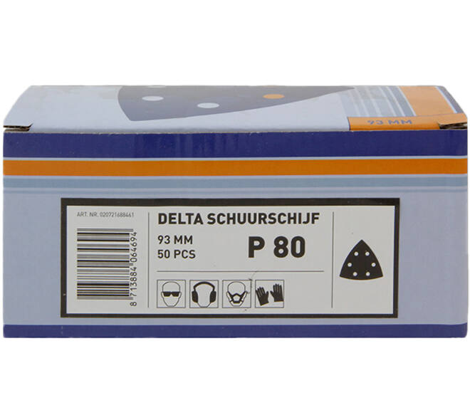 VEBA Klittenband Schuurpapier Delta 93 mm 50 st P80