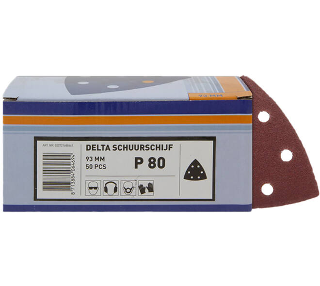 VEBA Klittenband Schuurpapier Delta 93 mm 50 st P80