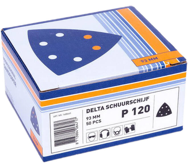 VEBA Klittenband Schuurpapier Delta 93 mm 50 st P120