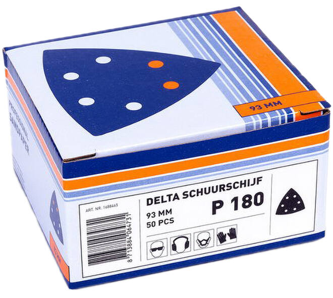 VEBA Klittenband Schuurpapier Delta 93 mm 50 st P180