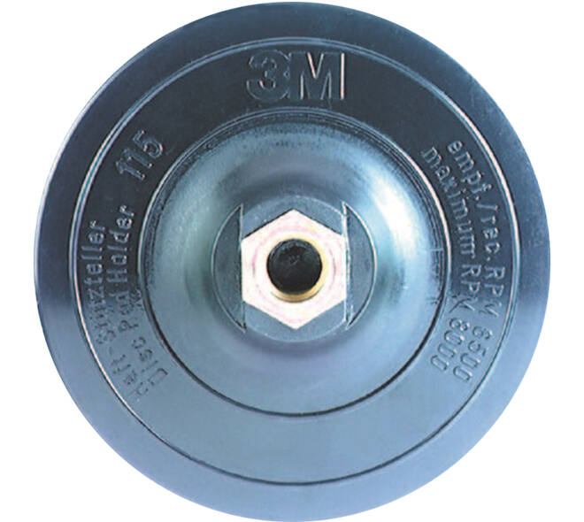 3M Scotch-Brite Steunschijf T-Hook met Gecentreerde Pinhouder, Ø 115 mm, M14 aansluiting