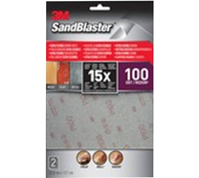 3M Sandblaster Ultra Flexible Schuurvellen 11,4x17x8 cm 2 st P100