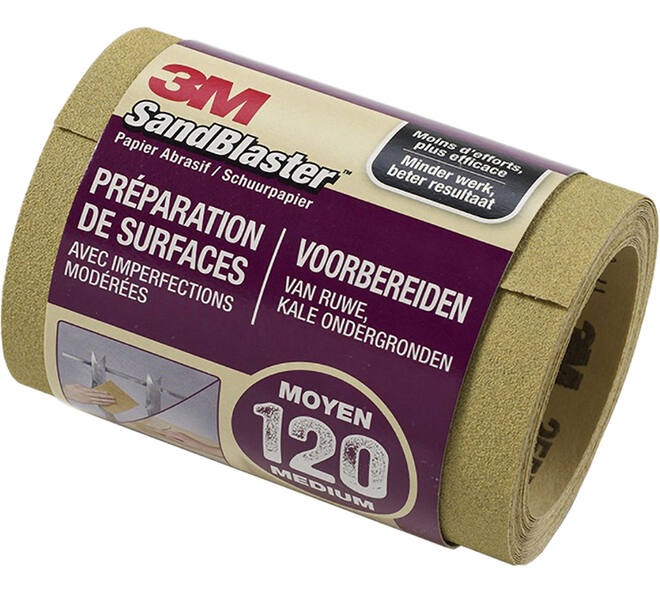 3M Sandblaster Schuurpapier Paars P120 Rol 5 m - 500Rl120
