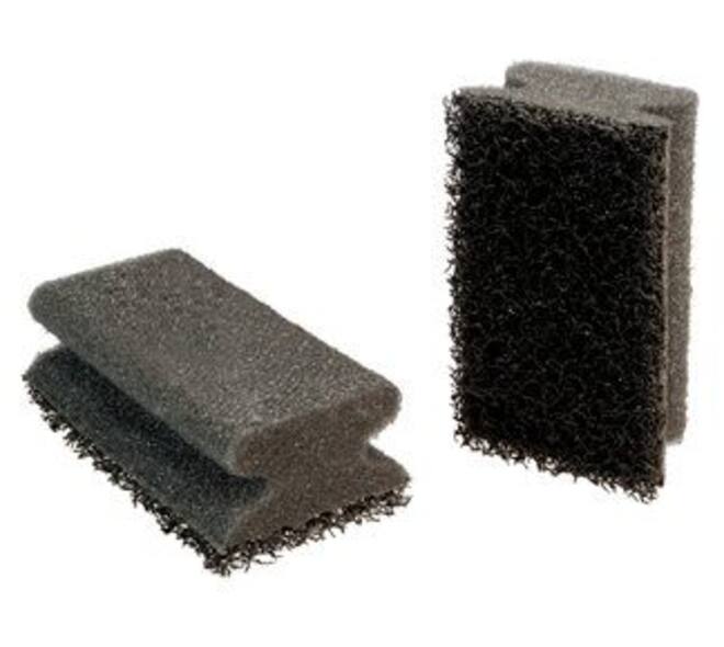3M Scotch-Brite Schuurpads NS2030, Zwart/Zwart, 70 mm x 130 mm, 6 st