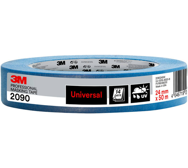 3M Afplaktape, 209024SW, Verschillende oppervlakken, 24 mm x 50 m, 1 rol - 100% PEFC SGSCH-PEFC-COC-110078