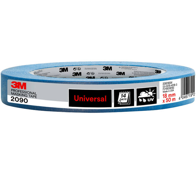 3M Afplaktape, 209036SW, Verschillende oppervlakken, 36 mm x 50 m, 1 rol - 100% PEFC SGSCH-PEFC-COC-110078