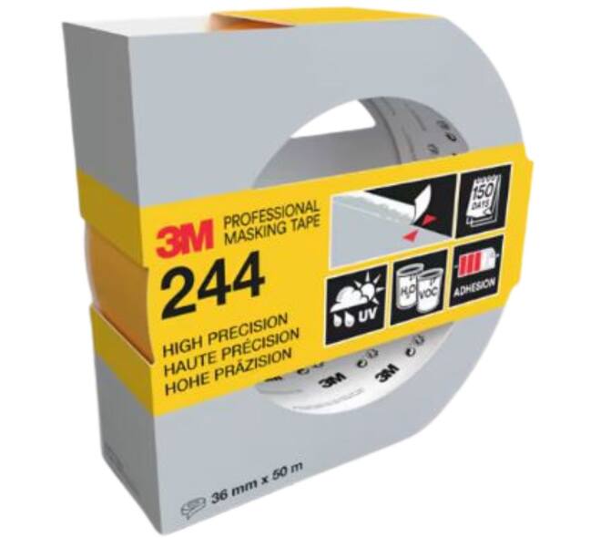 3M Afplaktape, 24436SW, Verschillende oppervlakken, 36 mm x 50 m, 1 rol - 100% PEFC SGSCH-PEFC-COC-110078