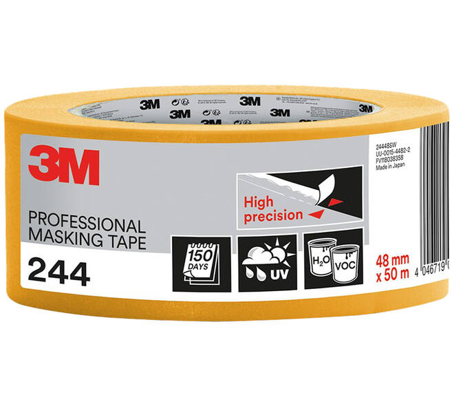 3M Afplaktape, 24448SW, Verschillende oppervlakken, 48 mm x 50 m, 1 rol - 100% PEFC SGSCH-PEFC-COC-110078