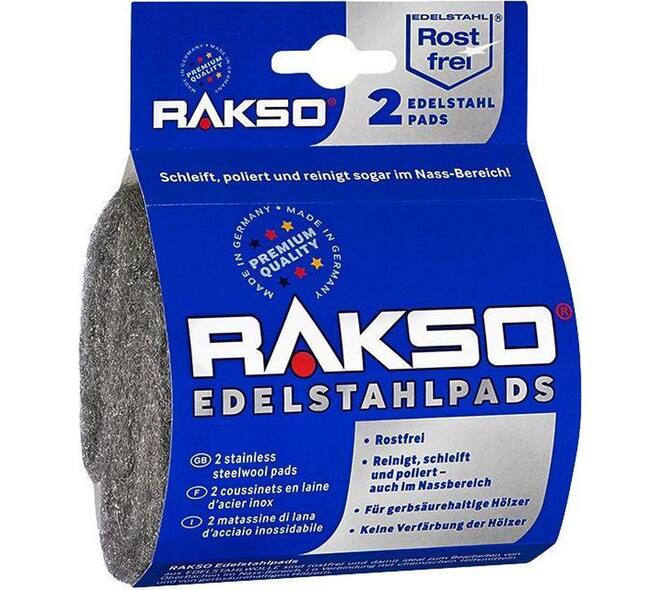 Rakso Roestvrije Edelstaalwol Pads