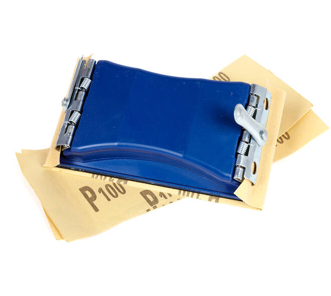VEBA Handschuurblok Met 15 st Schuurvel P100
