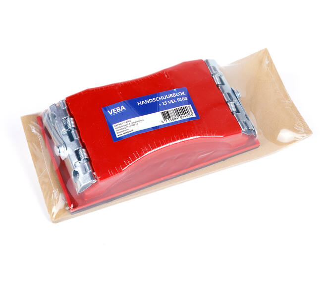 VEBA Handschuurblok Met 15 st Schuurvel P100