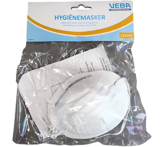 VEBA Mondkapjes/Hygiene Maskers 5 st