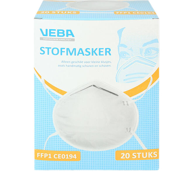 VEBA Mondkapjes/Stofmaskers FFP1 20 st