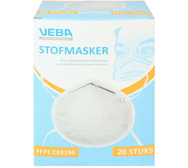 VEBA Mondkapjes/Stofmaskers FFP1 20 st
