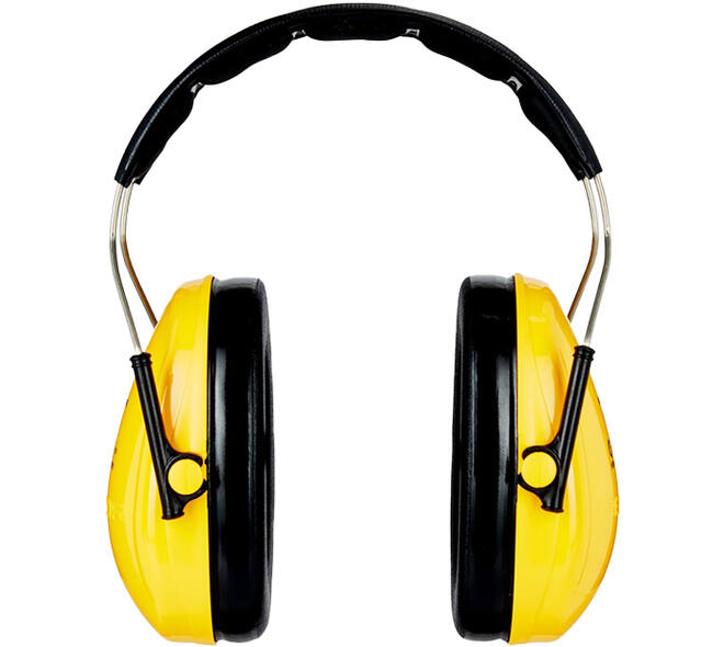 3M Peltor Optime I Gehoorkappen, geel, Hoofdband, H510A-401-GU