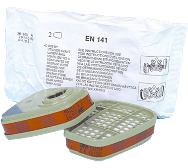 3M Gas- en Dampfilter, A1, 6051, 1 Paar