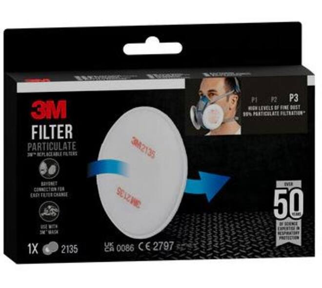 3M Fijnstoffilter 2135, P3, 1 Paar