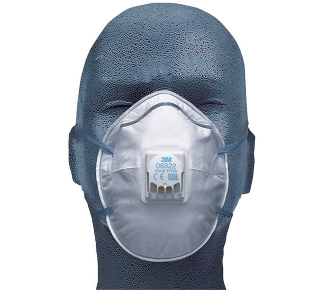 3M Aura Comfort Cool Flow Stofmasker 9322+, FFP2, Met Ventiel, 10 st