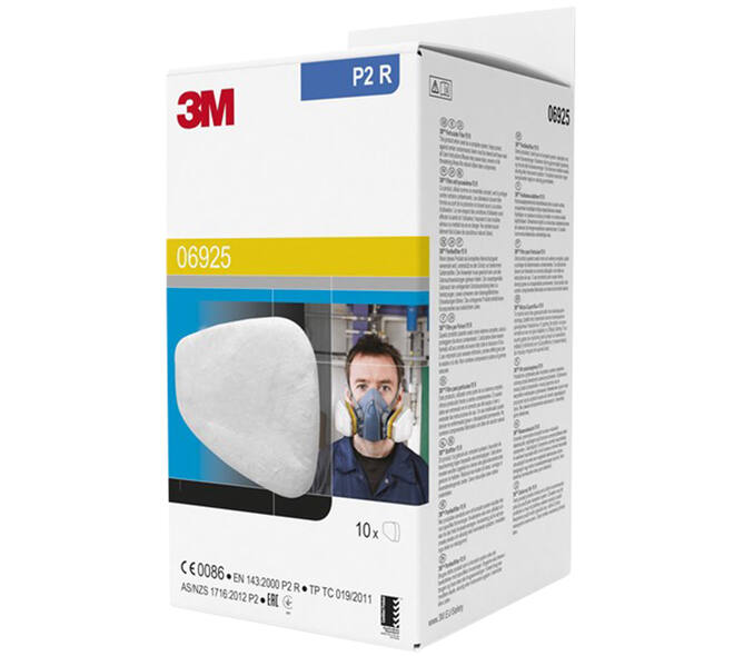3M Deeltjesfilter, P2 R, 10 Paar, 06925