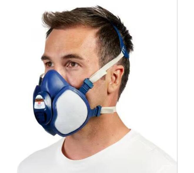 3M Mondmasker met Geïntegreerde Filters 4255+, A2P3 Organische Dampen