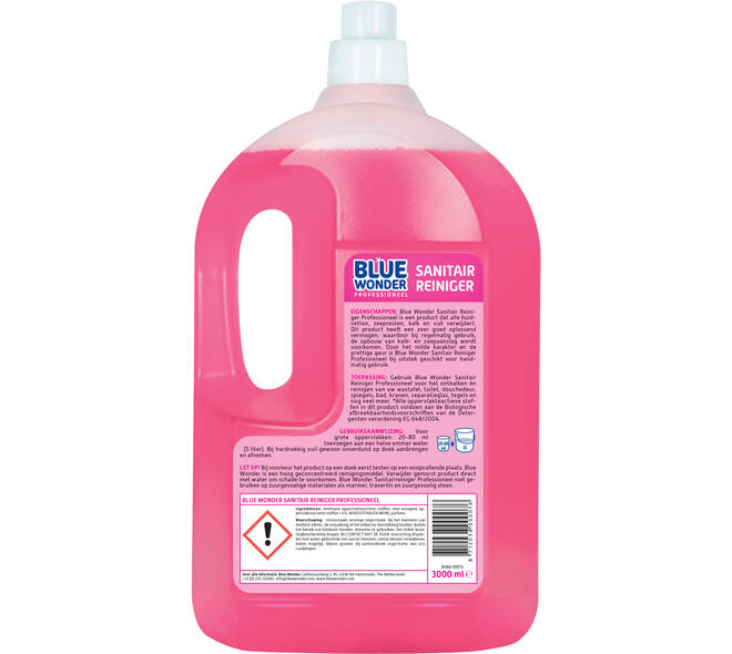 Blue Wonder Professioneel Sanitair-Reiniger Dop 3 L