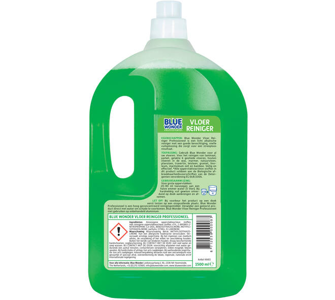 Blue Wonder Professioneel Vloer-Reiniger Dop 1,5 L