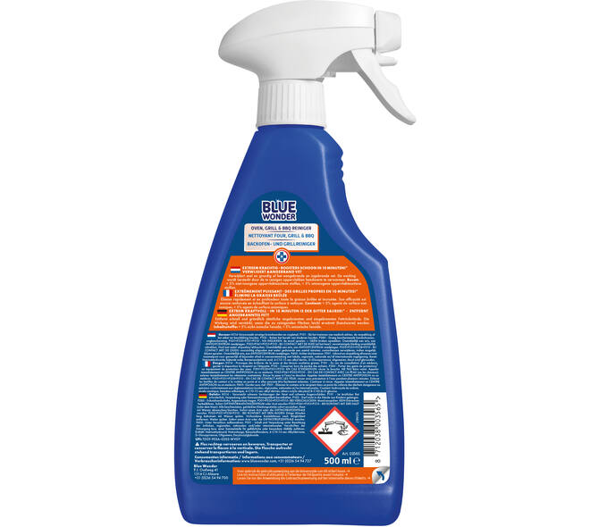 Blue Wonder Oven-, gill- En Barbecue-Reiniger Spray 500 ml