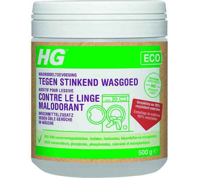 HG Eco Wasmiddeltoevoeging Tegen Stinkend Wasgoed 500 g