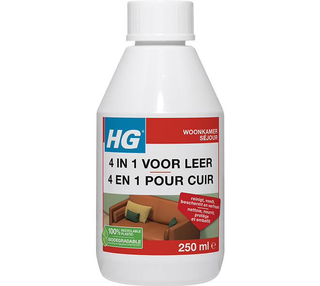 HG 4 In 1 Voor Leer 250 ml