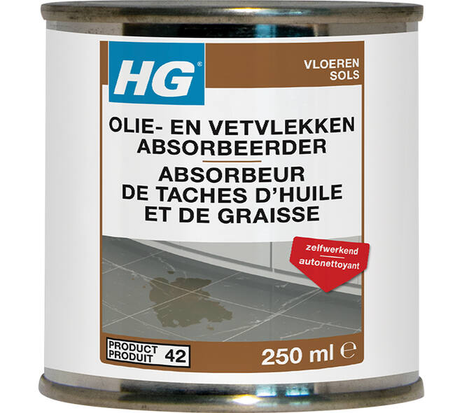 HG Tegel En Natuursteen Olie- En Vetvlekken Absorbeerder 250 ml