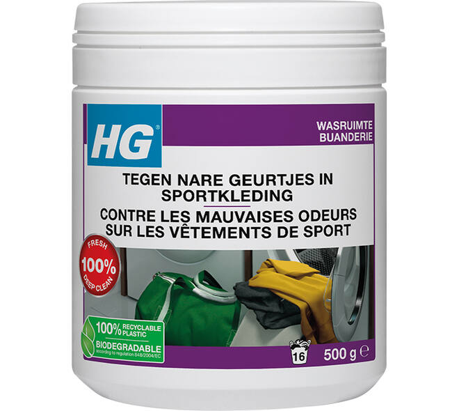 HG Tegen Nare Geurtjes In Sportkleding Wasmiddeltoevoeging 500 g