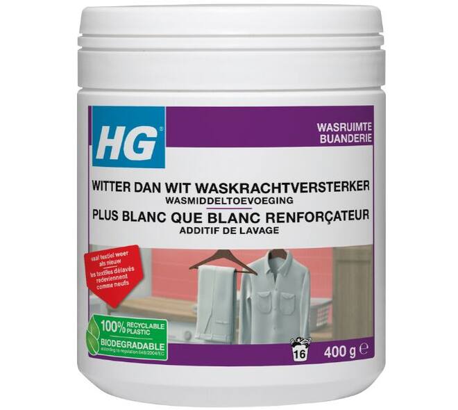 HG Witter Dan Wit Waskrachtversterker Wasmiddeltoevoeging 500 g