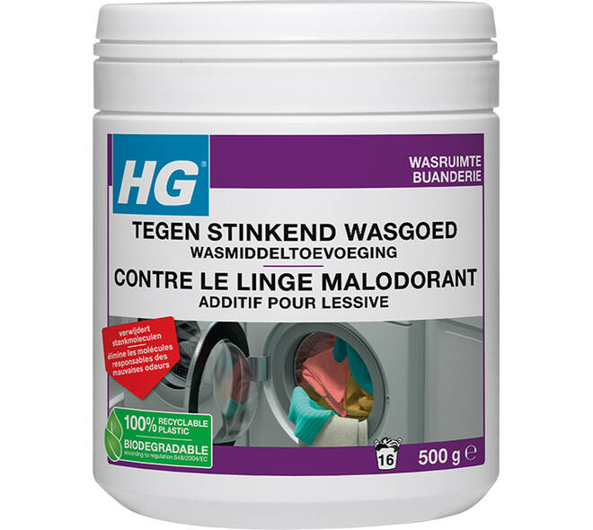HG Tegen Stinkend Wasgoed Wasmiddeltoevoeging 500 g