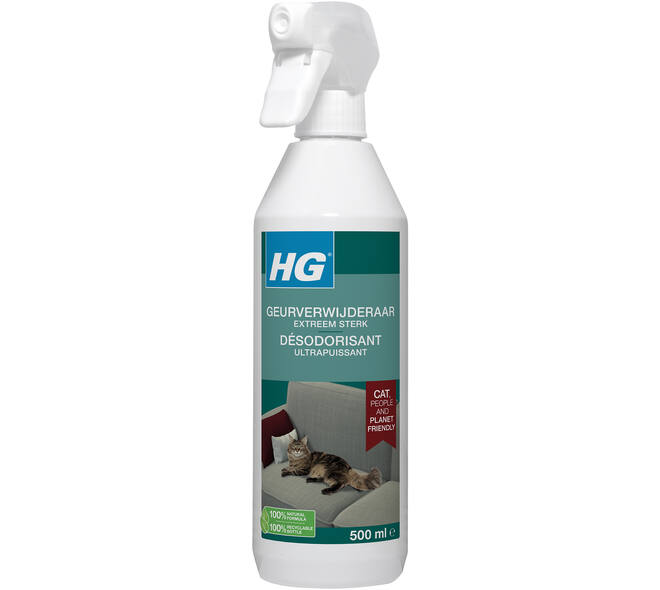 HG Geur Verwijderaar Extreem Sterk Voor Katten 500 ml