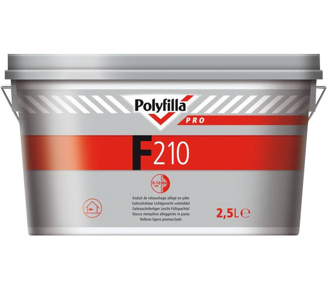 Polyfilla Pro F210 Gebruiksklaar Lichtgewicht Vulmiddel 2,5 L