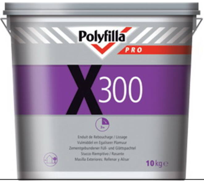 Polyfilla Pro X300 Vulmiddel + Egaliseermiddel 10 kg