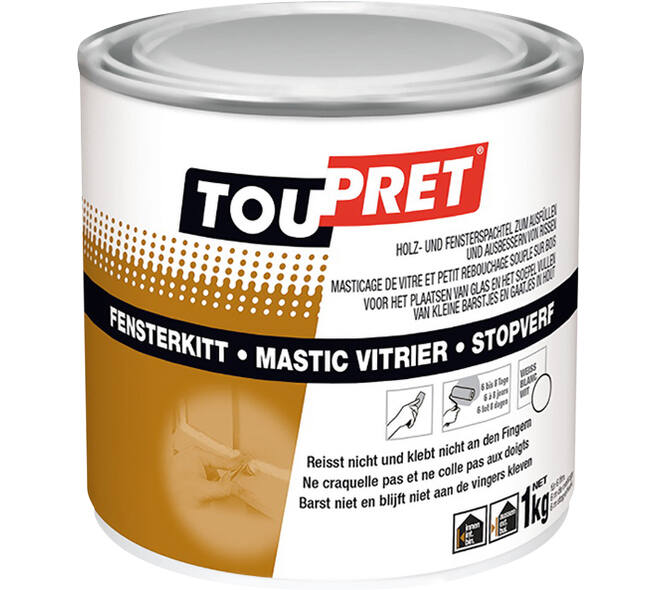 Toupret Stopverf Wit Blik 1 kg