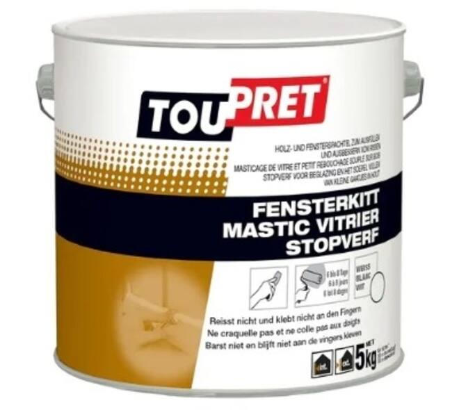 Toupret Stopverf Wit 5 kg