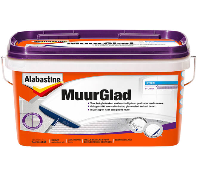 Alabastine Muurglad Rolbaar 2,5 L