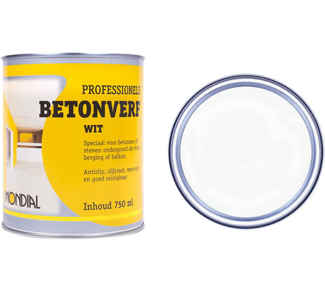 Mondial Betonverf Wit 750 ml