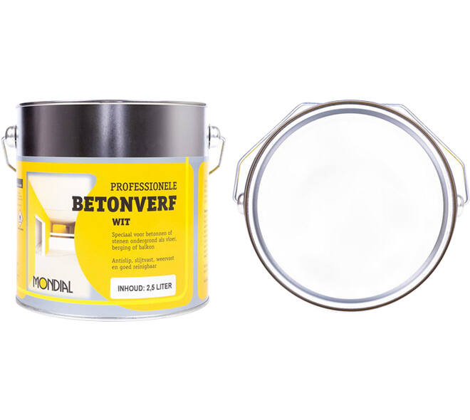 Mondial Betonverf Wit 2,5 L