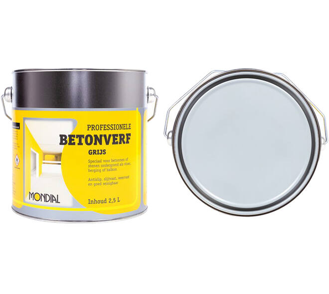 Mondial Betonverf Grijs 2,5 L