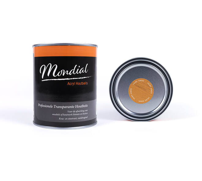 Mondial Transparante Houtbeits Acryl Licht Eiken 750 ml