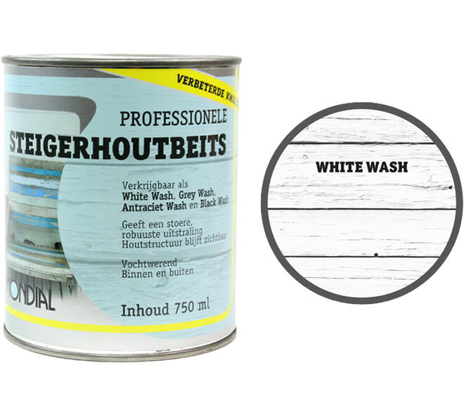 Mondial Steigerhout White Wash 750 ml