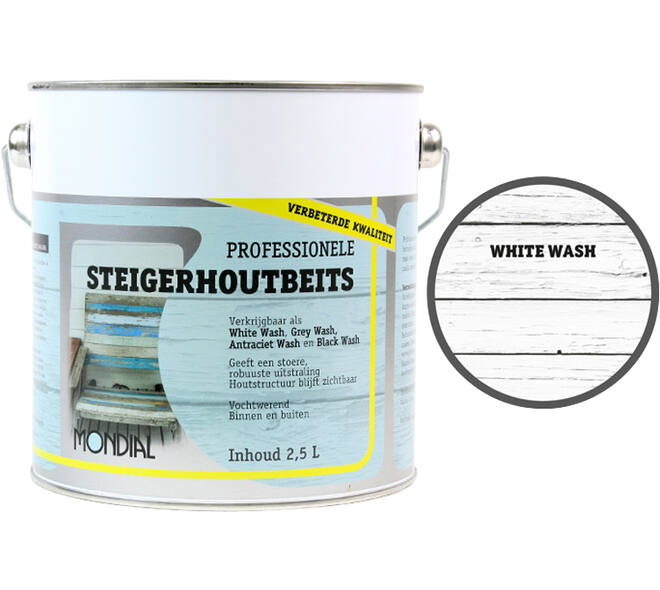 Mondial Steigerhout White Wash 2,5 L