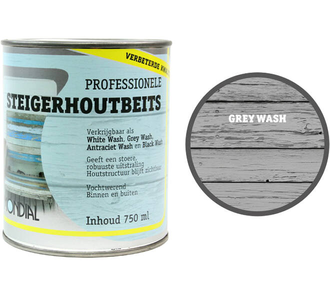 Mondial Steigerhout Grey Wash 750 ml